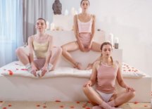 A Lesbian threesome after yoga Porn