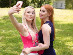 A Blonde and redhead lesbians fuck Porn
