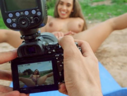 A Briana's Outdoor Photo Shoot Porn